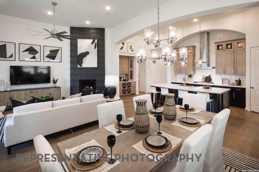 Furnished interior view inside a new home in The Ranches at Creekside, Boerne (Image 12).