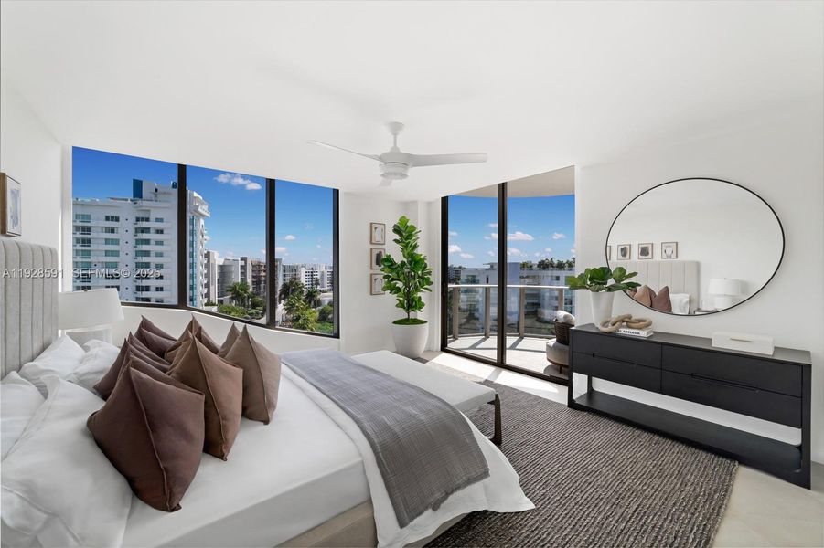 Furnished interior view inside a new home in , Bay Harbor Islands (Image 6). Furnished interior view inside a new home in , Bay Harbor Islands (Image 6).