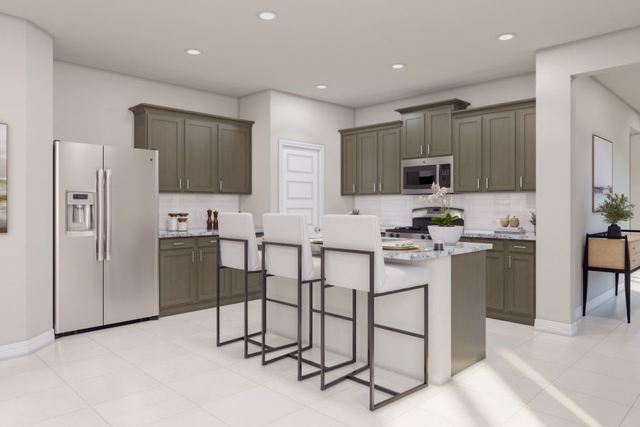 Representative furnished interior of a home built from the McKinney by Tri Pointe Homes in Mason Woods, Cypress (Image 9).