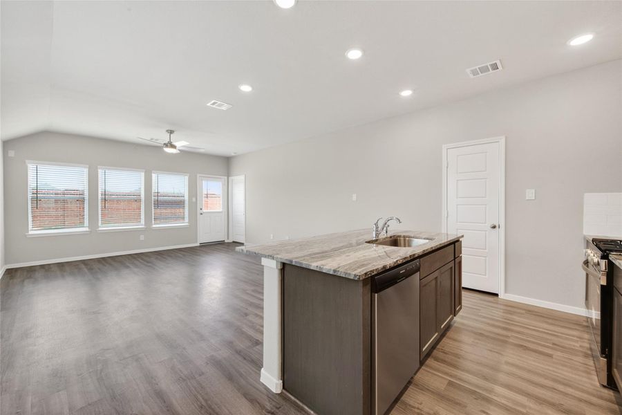 Furnished interior view inside a new home in Sunterra, Katy (Image 9).