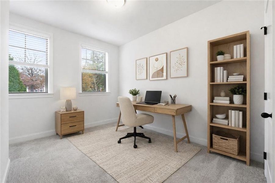 Furnished interior view inside a new home in , Atlanta (Image 17). Furnished interior view inside a new home in , Atlanta (Image 17).