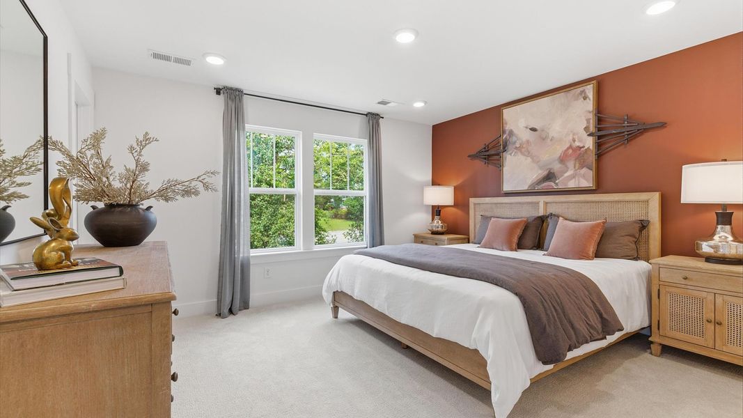 Accomplished primary retreat with eye-catching natural light in a desirable Anderson community