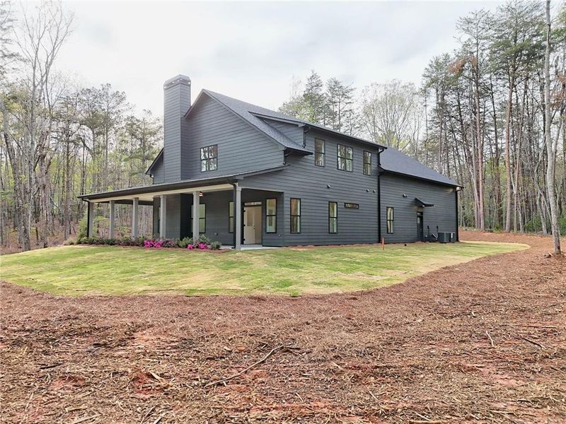 Exterior details and patio area of a home in , Clarkesville (Image 32).