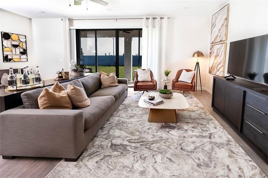 Furnished interior view inside a new home in , Clermont (Image 6).