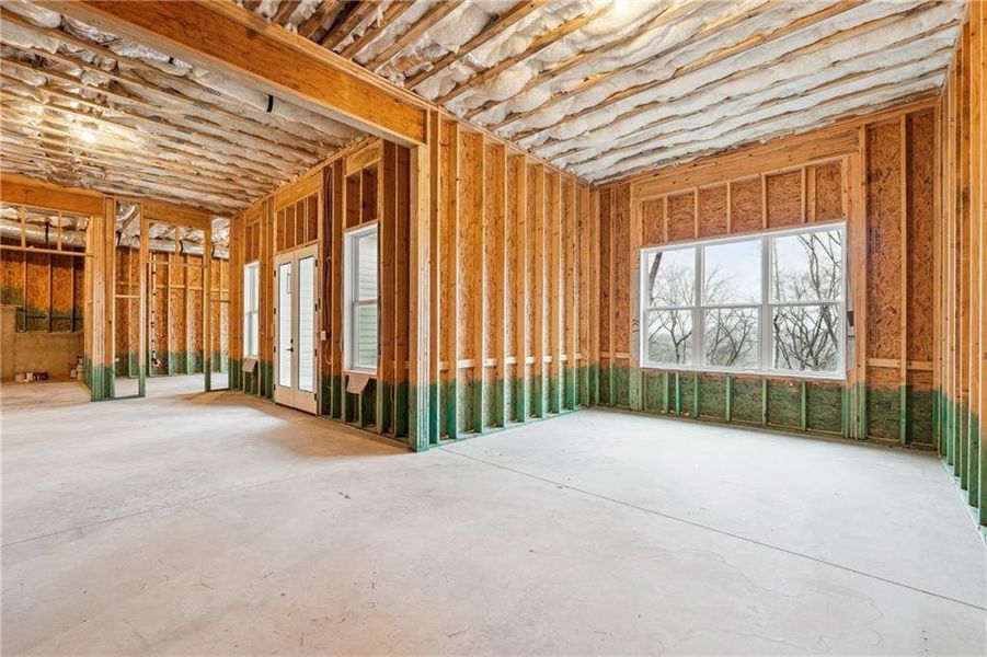 In-progress construction of a new home in , Dawsonville, GA (Image 58).