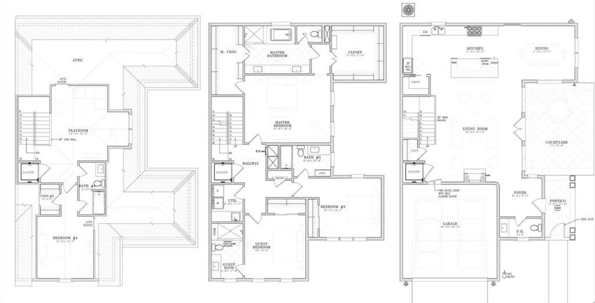 The Courtyard plan by Pelican Builders, Inc. under construction in Memorial Green!