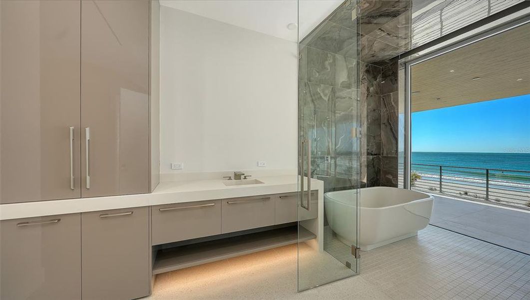 Furnished interior view inside a new home in , Longboat Key (Image 10).