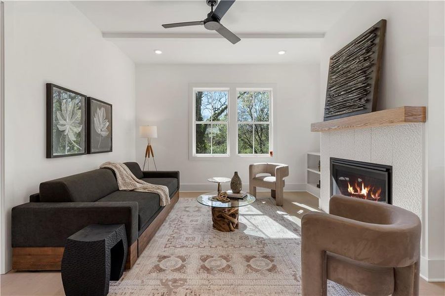 Furnished interior view inside a new home in , Atlanta (Image 15). Furnished interior view inside a new home in , Atlanta (Image 15).
