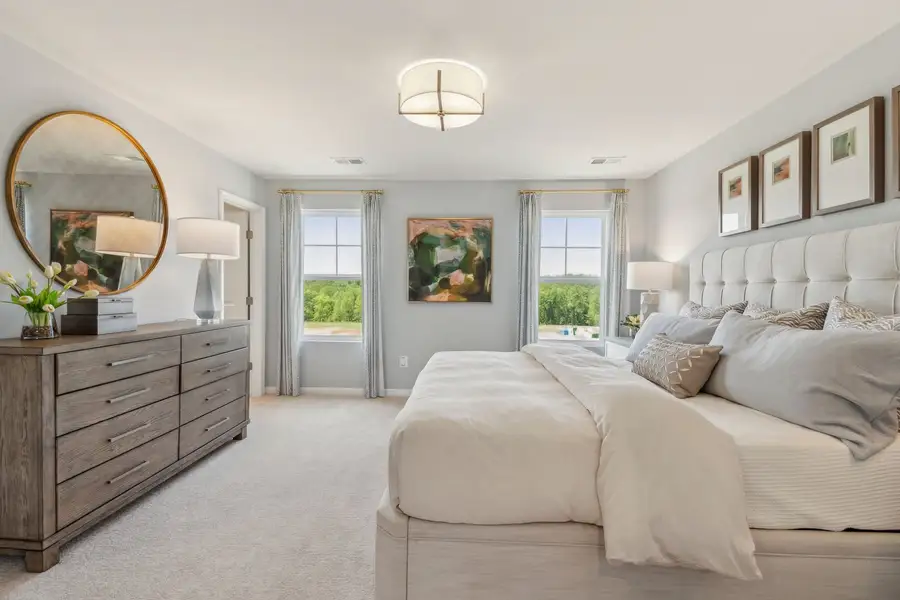Representative furnished interior of a home built from the The Rutledge by Stanley Martin Homes in Essence at Trinity Townhomes, Columbia (Image 4).