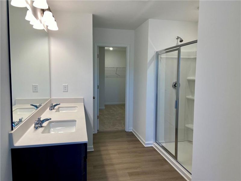 Furnished interior view inside a new home in Eastlyn Crossing, Flowery Branch (Image 8). Furnished interior view inside a new home in Eastlyn Crossing, Flowery Branch (Image 8).