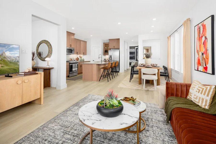 Representative furnished interior of a home built from the Austin Old World by Cadence Homes in Karis, Crowley (Image 8). Representative furnished interior of a home built from the Austin Old World by Cadence Homes in Karis, Crowley (Image 8).