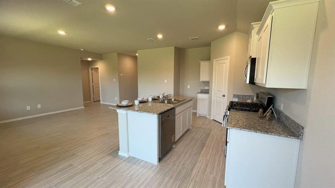 Furnished interior view inside a new home in Rosewood at Beltmill, Fort Worth (Image 3).
