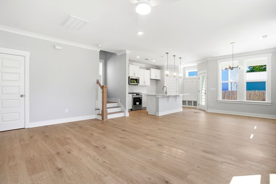 Representative unfurnished interior of a home built from the The Remington by RobuckHomes in Downtown Wilmington Collective, Wilmington (Image 98). Representative unfurnished interior of a home built from the The Remington by RobuckHomes in Downtown Wilmington Collective, Wilmington (Image 98).