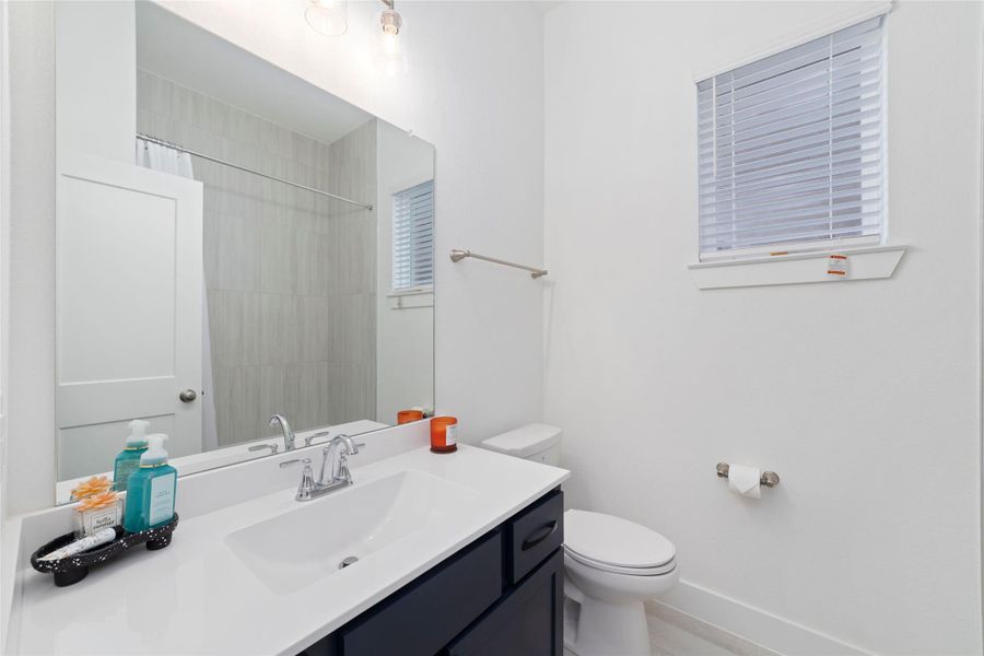 Furnished interior view inside a new home in Bridgeland 45's, Cypress (Image 16).