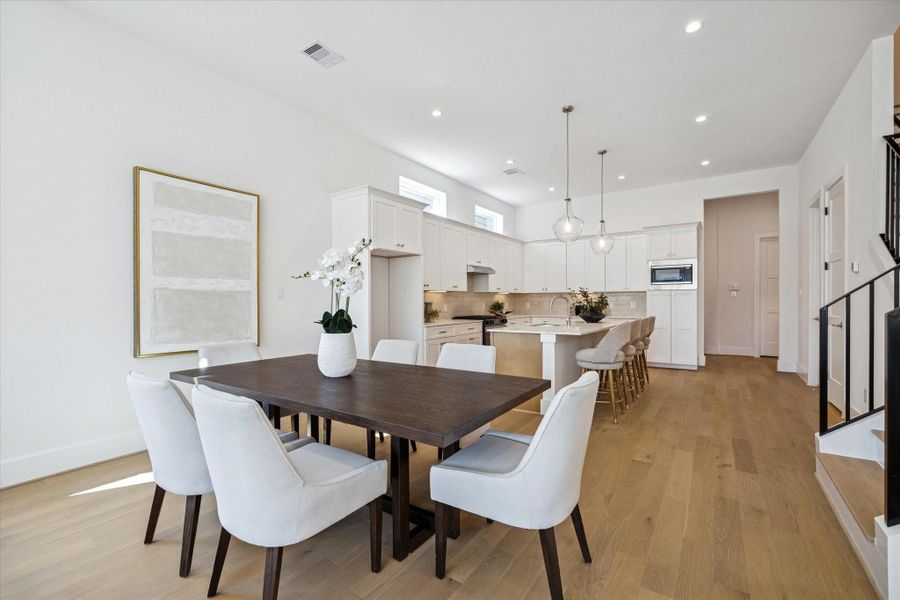 Furnished interior view inside a new home in West 21st Residences, Houston (Image 8).