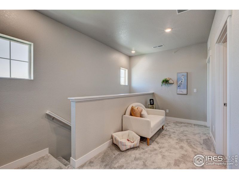 Furnished interior view inside a new home in Wilder at Timnath Ranch, Timnath (Image 17). Furnished interior view inside a new home in Wilder at Timnath Ranch, Timnath (Image 17).