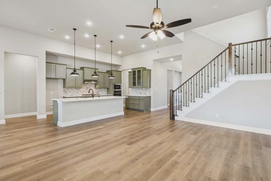 Representative furnished interior of a home built from the Stafford by Chesmar Homes in Talia, Mesquite (Image 3).