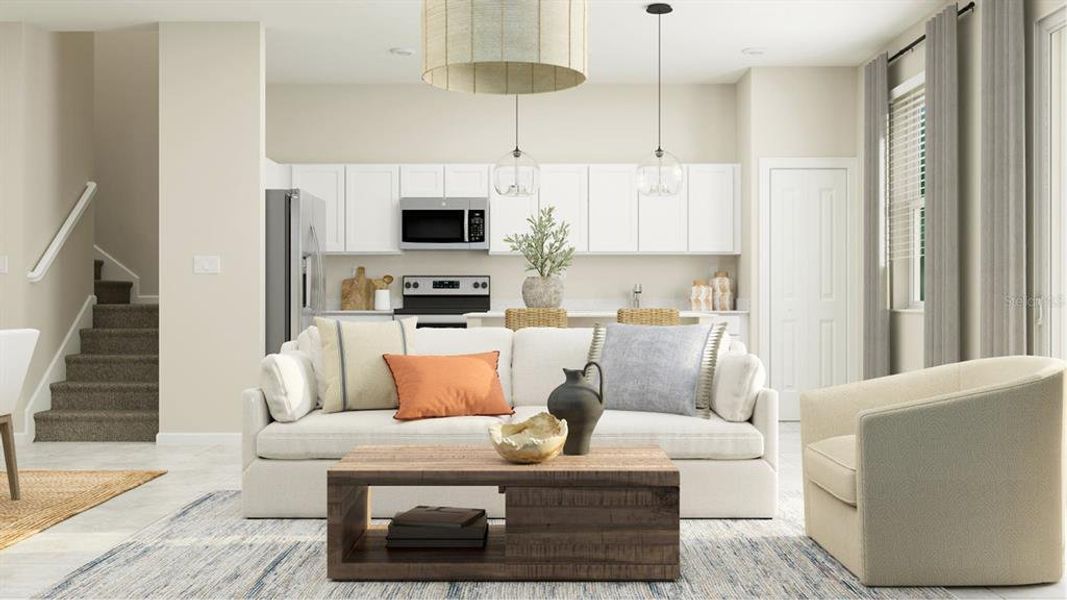 Furnished interior view inside a new home in , Clermont (Image 8).