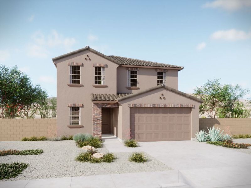Sienna floorplan with Spanish elevation