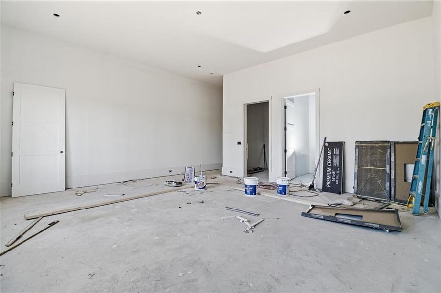 In-progress construction of a new home in , Alpharetta, GA (Image 18).