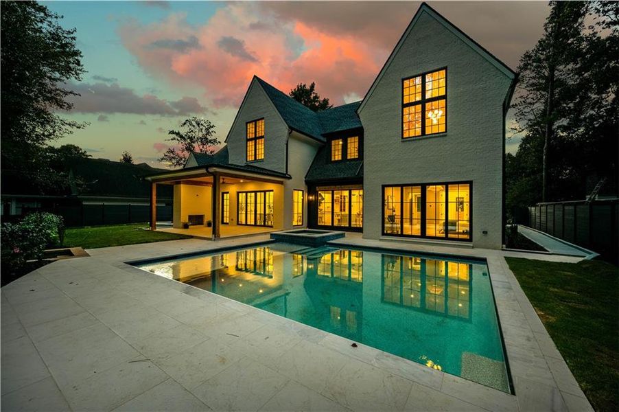 Exterior details and patio area of a home in , Atlanta (Image 52).