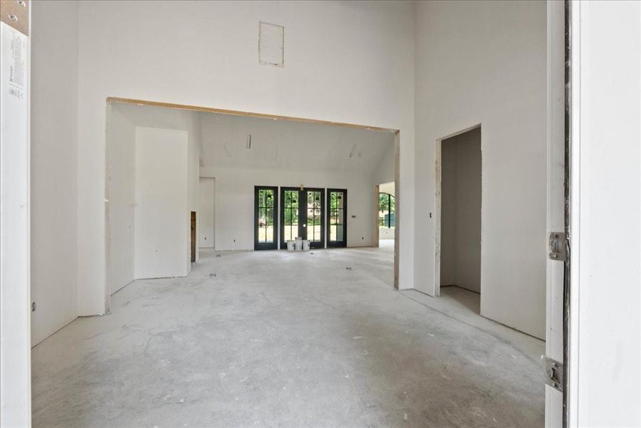 View from foyer into great room. View from foyer into great room.