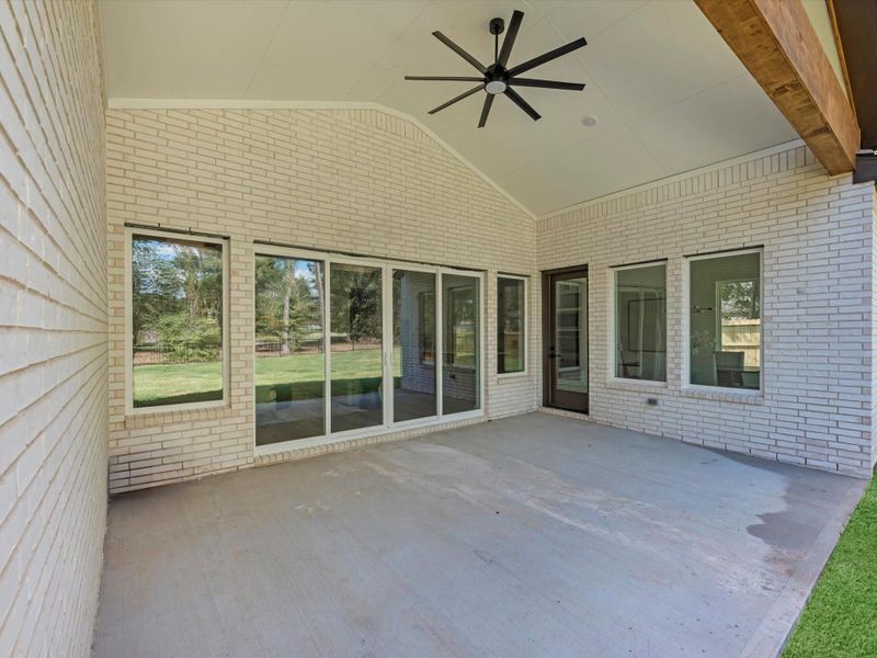 So much room for outdoor kitchen addition, furniture, and outdoor entertainment