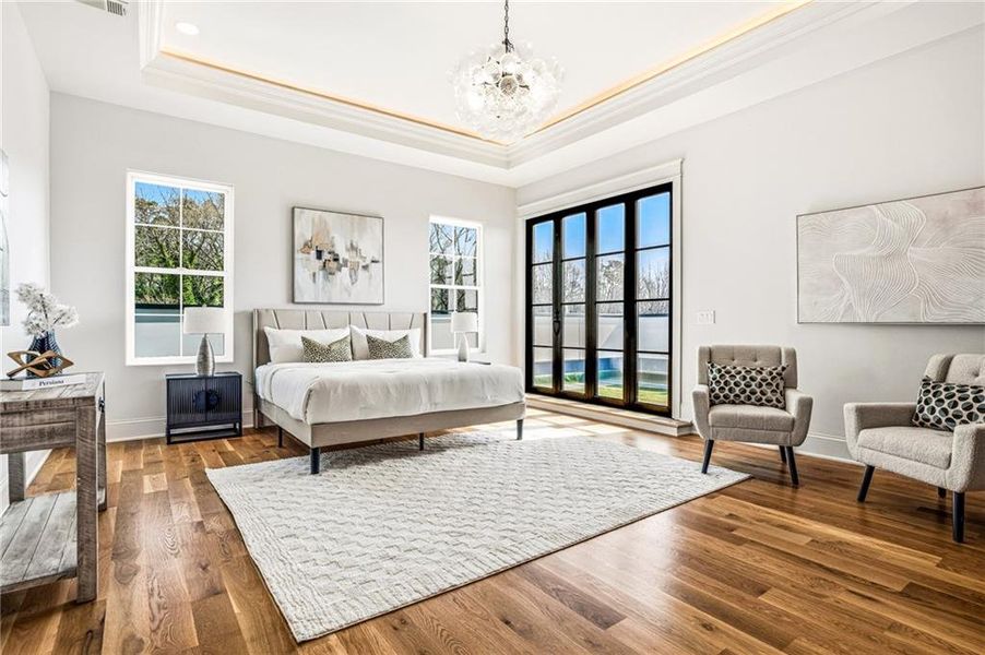 Furnished interior view inside a new home in , Atlanta (Image 30).