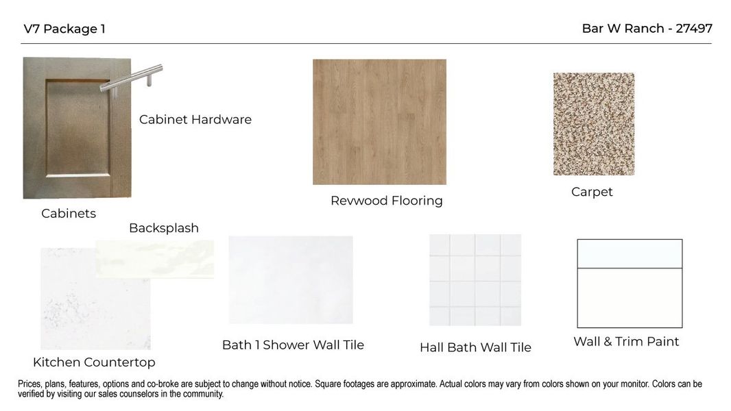 Materials commonly used for homes built from the The Mitchell by D.R. Horton in Bar W Ranch, Leander (Image 5).