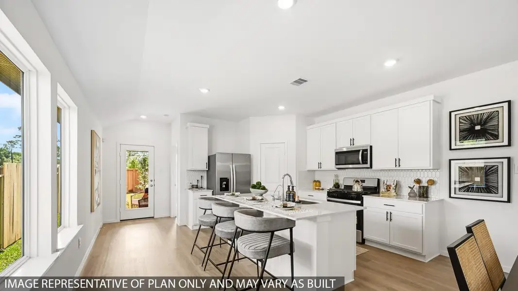 Furnished interior view inside a new home in , Crosby (Image 8).