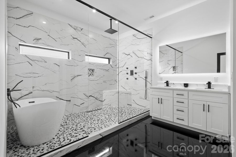 Furnished interior view inside a new home in , Mills River (Image 39).