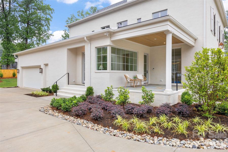 Exterior details and patio area of a home in , Charlotte (Image 25). Exterior details and patio area of a home in , Charlotte (Image 25).
