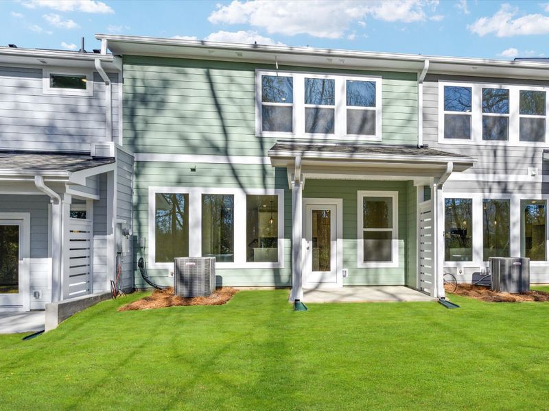 Exterior details and patio area of a home in Westview Towns, Waxhaw (Image 3).