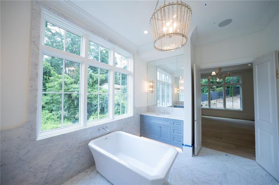Furnished interior view inside a new home in Blue Heron Walk, Atlanta (Image 10).