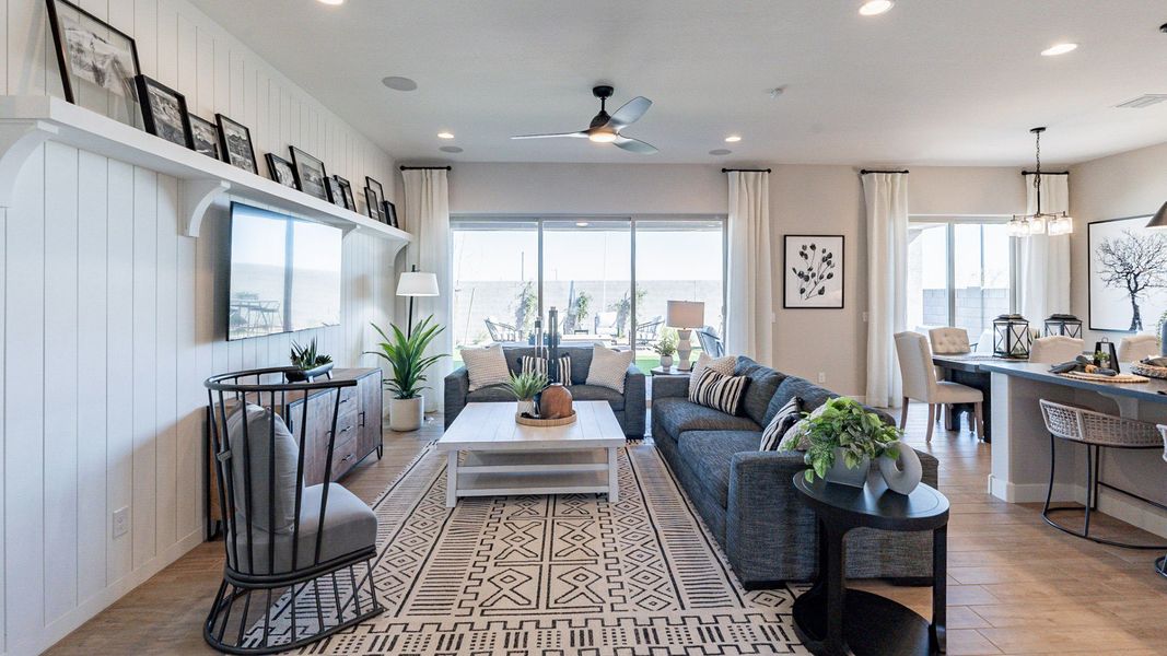 Representative furnished interior of a home built from the Crimson by DRB Homes in Hacienda at Estrella, Goodyear (Image 16).