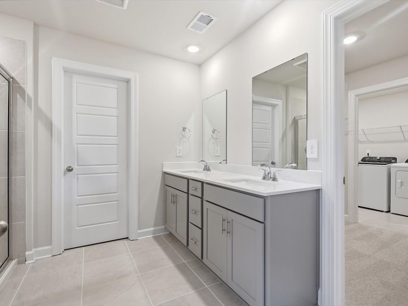 Furnished interior view inside a new home in Collier Ridge, Moore (Image 6). Furnished interior view inside a new home in Collier Ridge, Moore (Image 6).