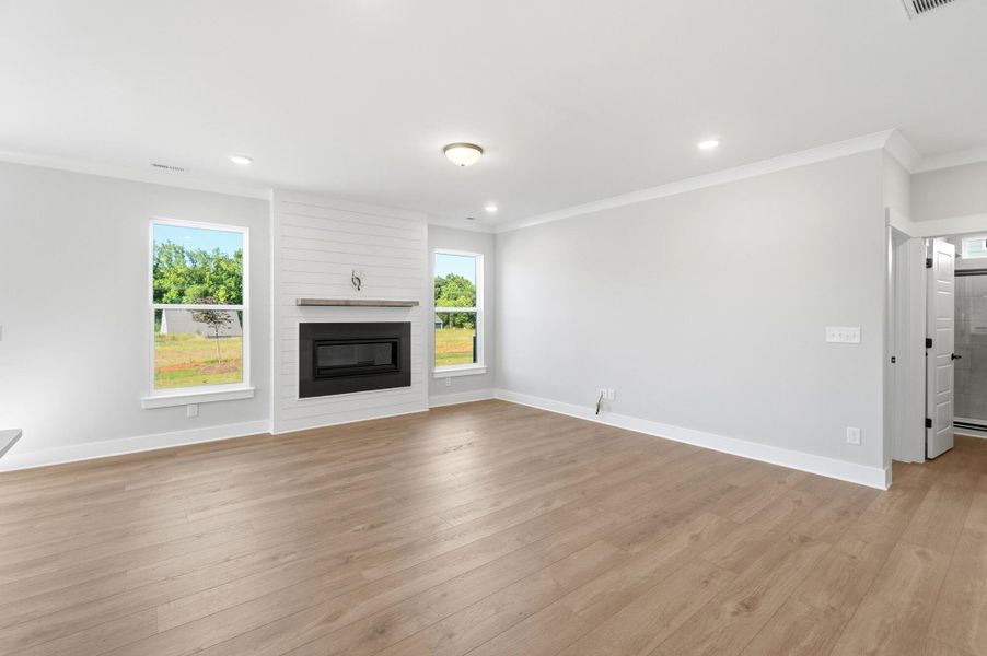 Spacious, unfurnished interior of a new home in Enclave at Riverdale, Huntersville (Image 16). Spacious, unfurnished interior of a new home in Enclave at Riverdale, Huntersville (Image 16).
