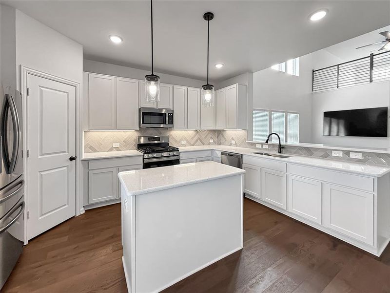 Furnished interior view inside a new home in Travis Ranch, Forney (Image 7).