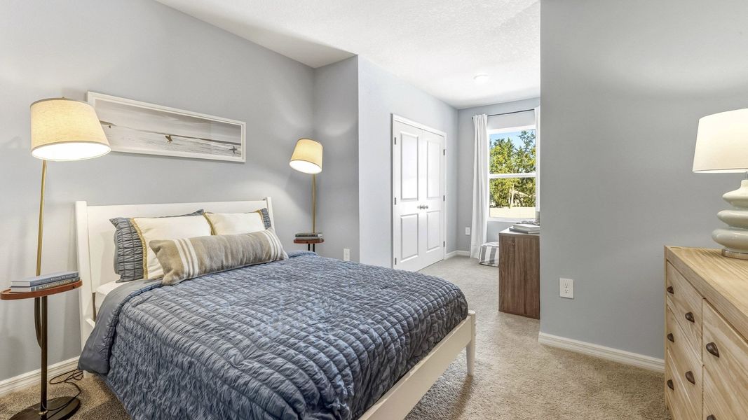 Furnished interior view inside a new home in The Gardens at Bay Street, Sarasota (Image 15).