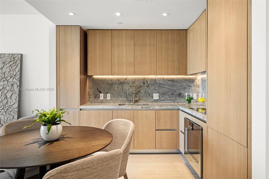 Furnished interior view inside a new home in , Miami Beach (Image 16).