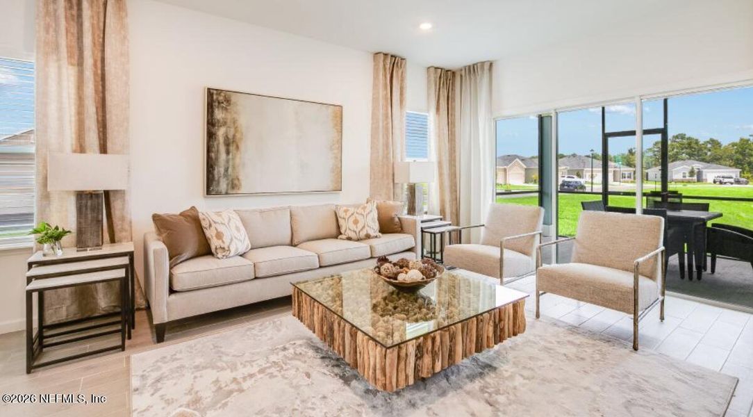 Furnished interior view inside a new home in Silver Falls Single Family at SilverLeaf, St. Augustine (Image 13). Furnished interior view inside a new home in Silver Falls Single Family at SilverLeaf, St. Augustine (Image 13).