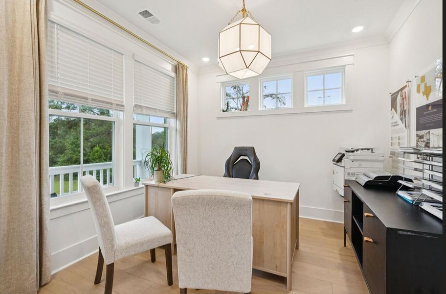 Furnished interior view inside a new home in Central Park, Charleston (Image 8).