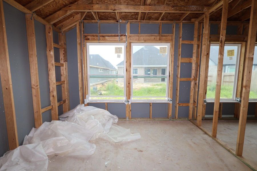 In-progress construction of a new home in Brookewater - Terrace Collection, Rosenberg, TX (Image 8).