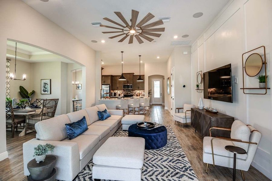 Representative furnished interior of a home built from the Sweetwater by William Ryan Homes in Myers Estates, Seffner (Image 7).