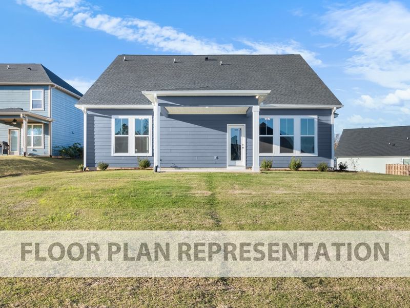 Back Exterior | Glendale Plan by Ivey Homes