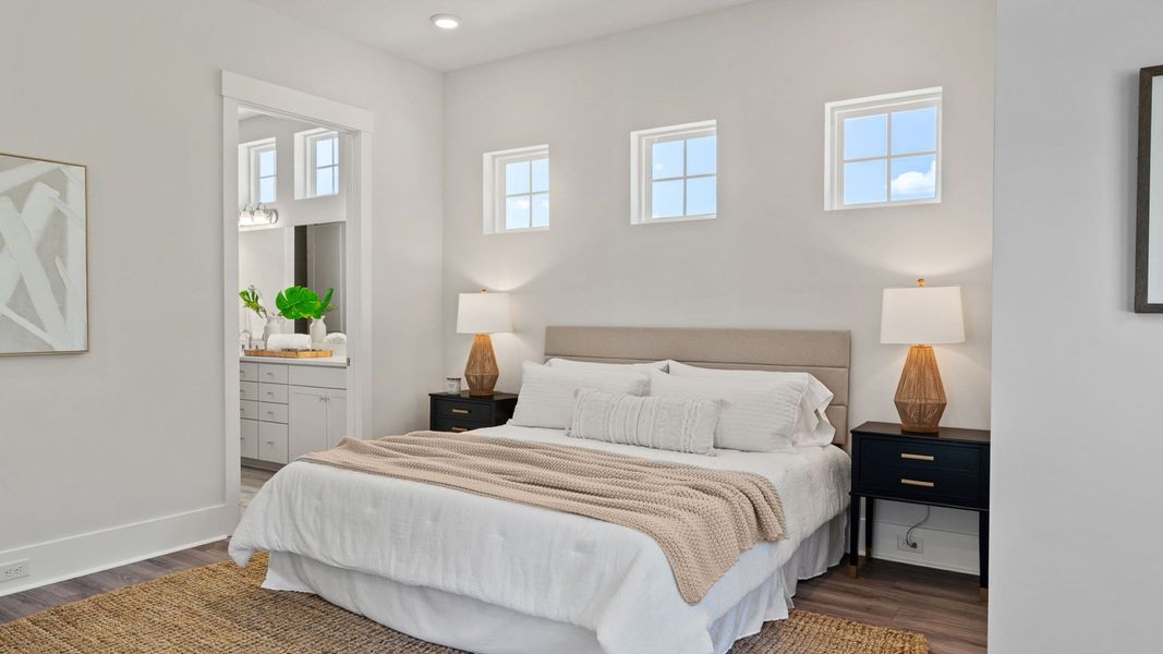 Furnished interior view inside a new home in Summerwind Crossing at Lakes of Cane Bay, Summerville (Image 14).
