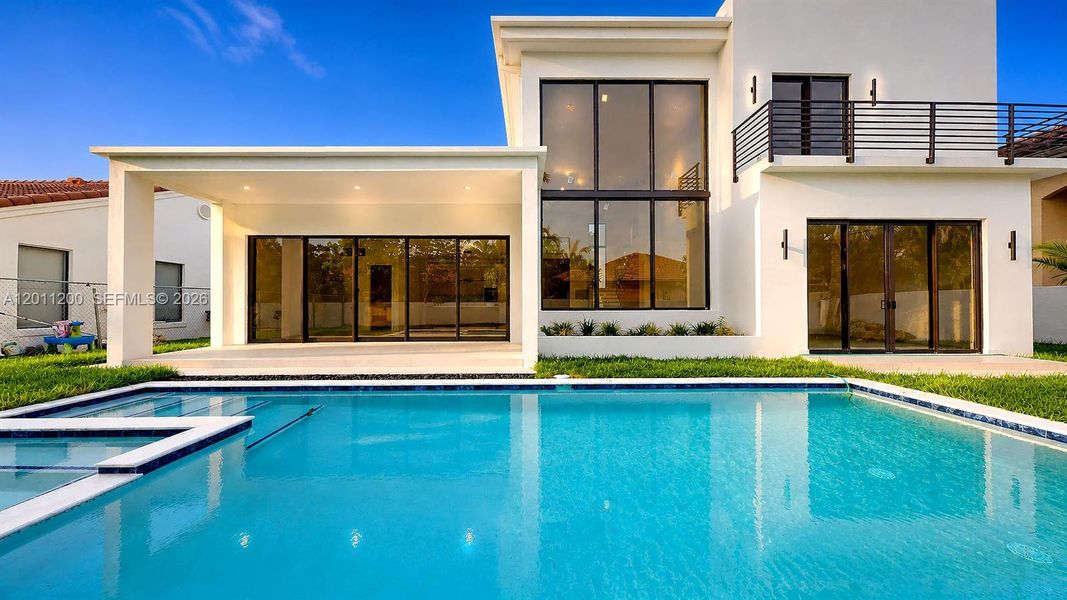 Exterior details and patio area of a home in , Miami Lakes (Image 35).