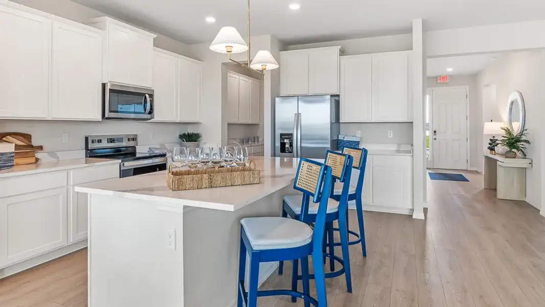 Furnished interior view inside a new home in Silverstone North, Palmetto (Image 7).