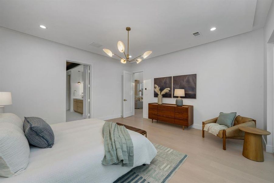 Furnished interior view inside a new home in , Dallas (Image 17).