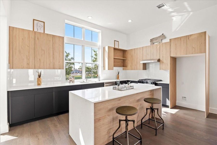 Furnished interior view inside a new home in Middle Street Lofts on the Bayou, Houston (Image 37). Furnished interior view inside a new home in Middle Street Lofts on the Bayou, Houston (Image 37).